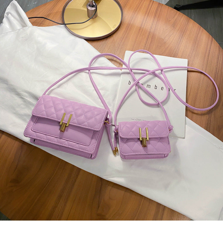 rhombus single shoulder slung satchel bag