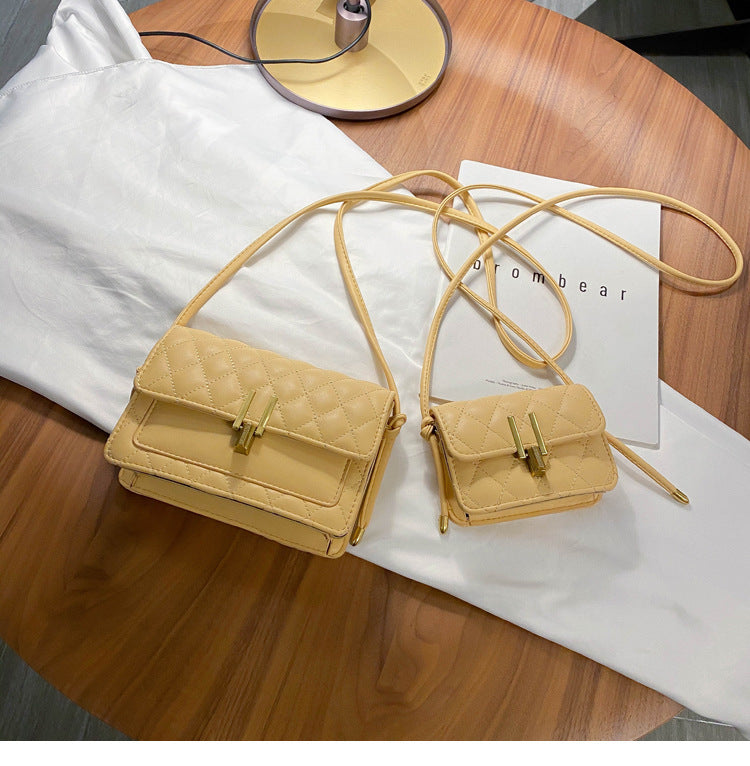 rhombus single shoulder slung satchel bag