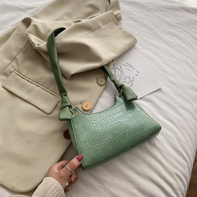 Alligator shoulder bag