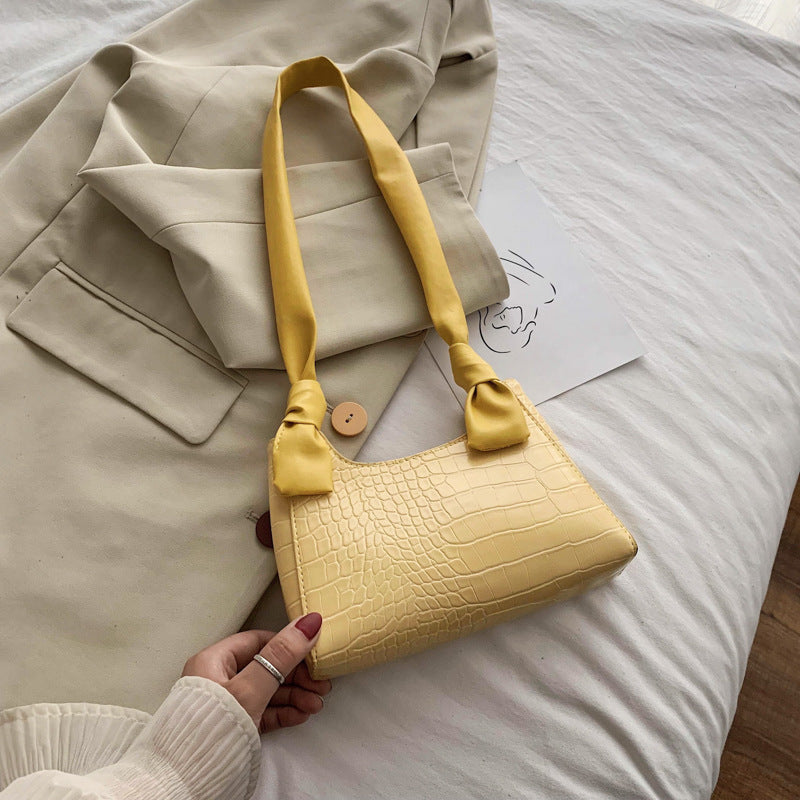 Alligator shoulder bag