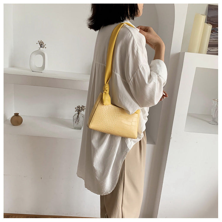 Alligator shoulder bag