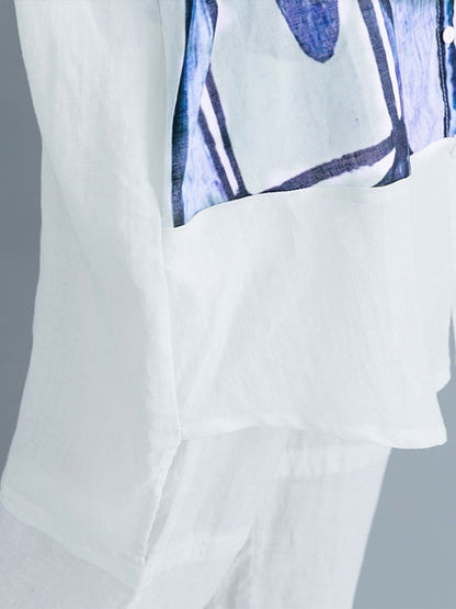 LOOSE INK PRINTED LONG SLEEVE SHIRTS