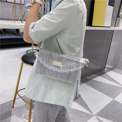 Stylish one-shoulder stiletto bag