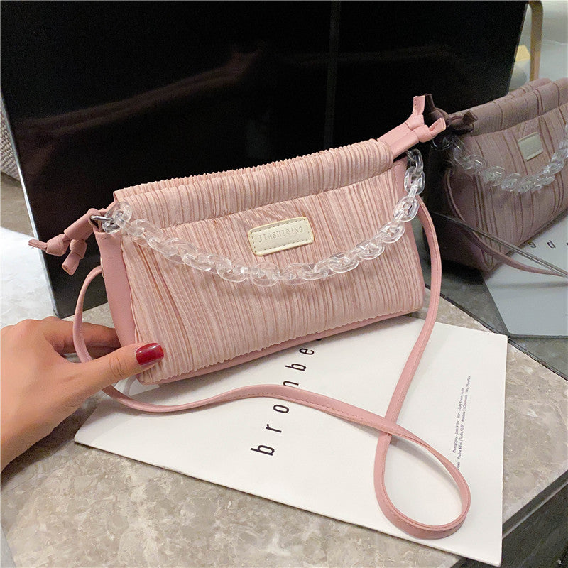 Stylish one-shoulder stiletto bag