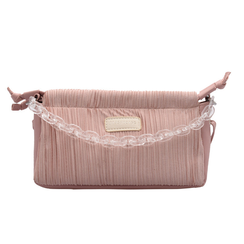 Stylish one-shoulder stiletto bag