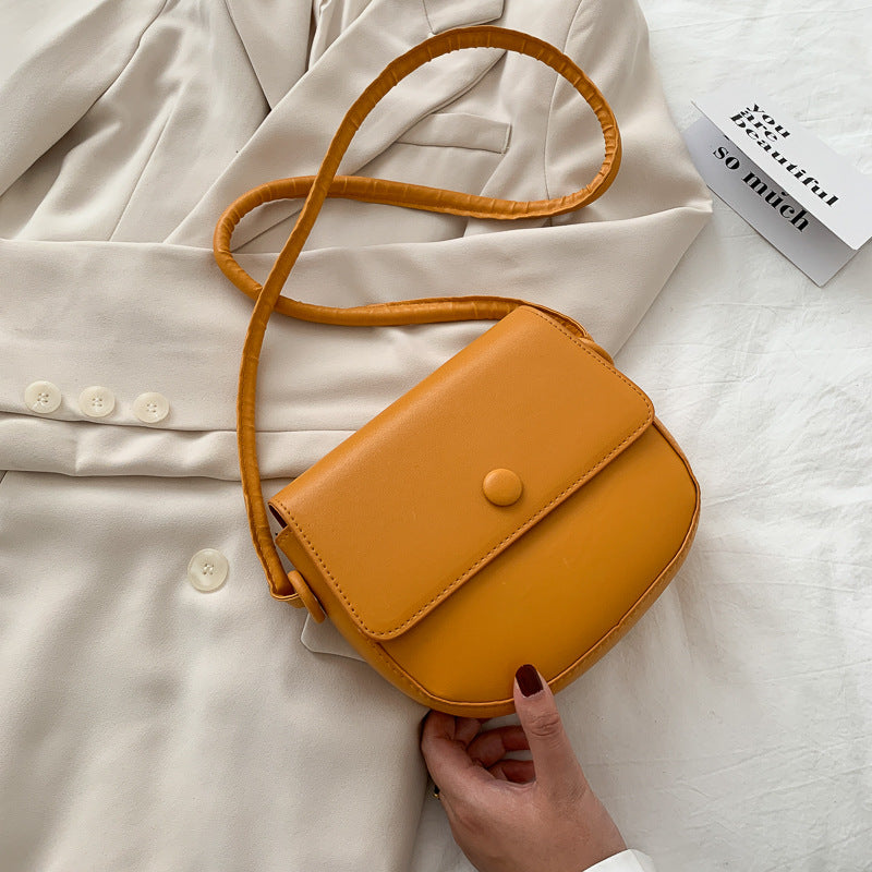Semi-round bag one-shoulder stiletto bag