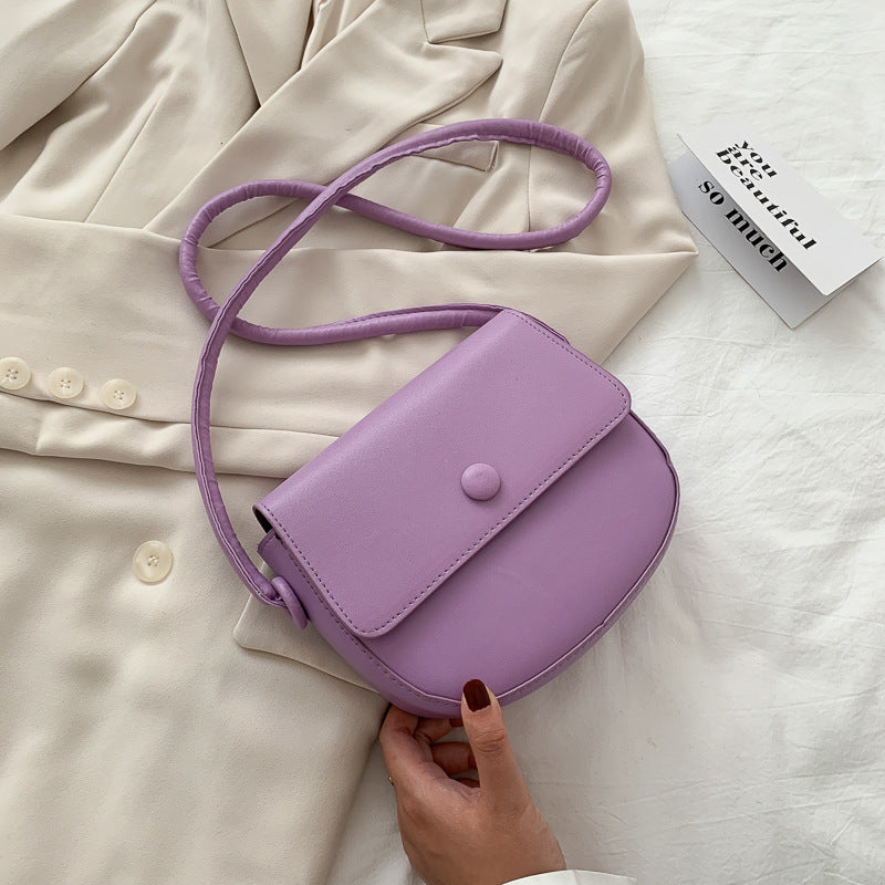 Semi-round bag one-shoulder stiletto bag