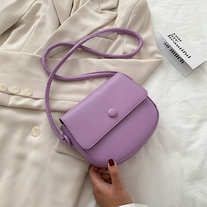 Semi-round bag one-shoulder stiletto bag
