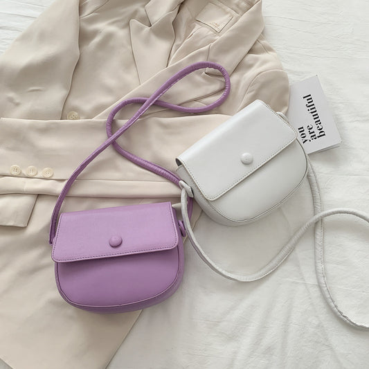 Semi-round bag one-shoulder stiletto bag