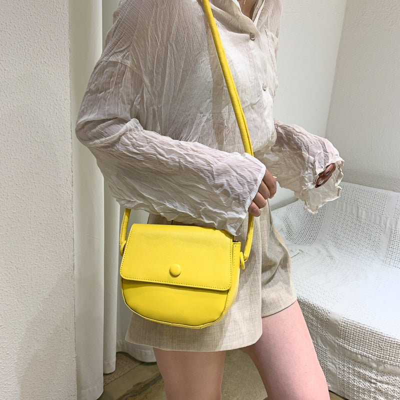 Semi-round bag one-shoulder stiletto bag