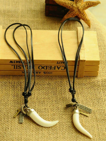 Ethnic-style Tooth Pattern Necklaces Accessories