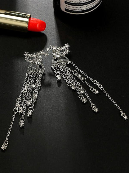 Tasseled Alloy Earrings Accessories