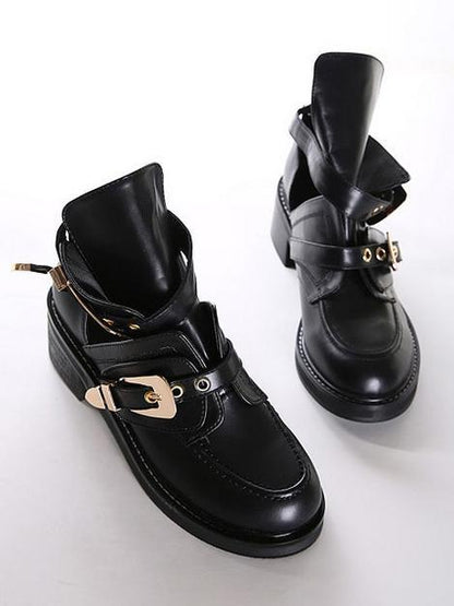 Fashion Chunky Heel Sandals Boots