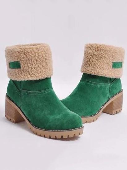 Chunky Mid Calf Winter&Snow Boots