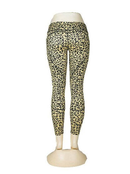 Leopard Printed With Pocket Yoga Leggings