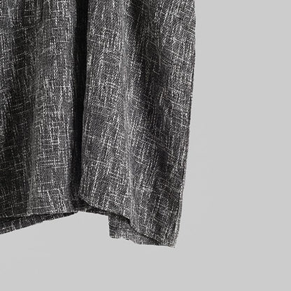Buykud Large Pocket Irregular Casual Loose Dress