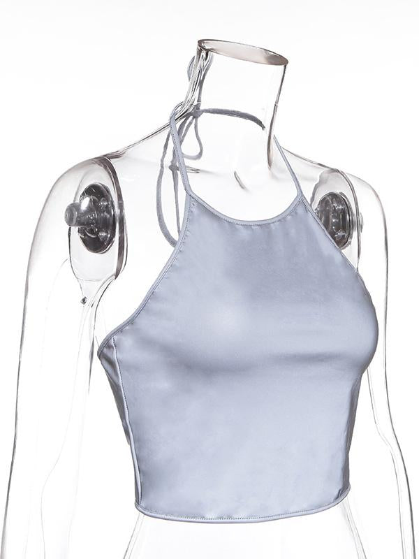 Fashion Sexy Condole Belt Sports Tank