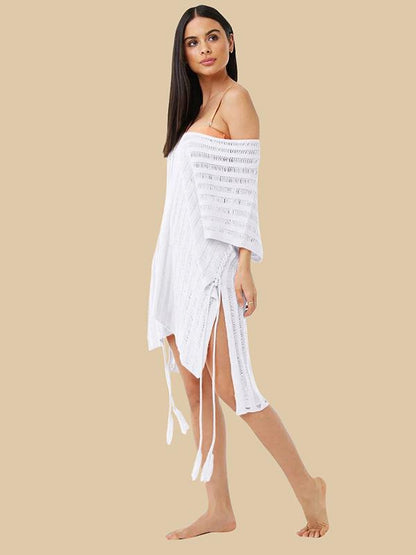 Sexy Hollow Split-side Cover-ups Swimwear