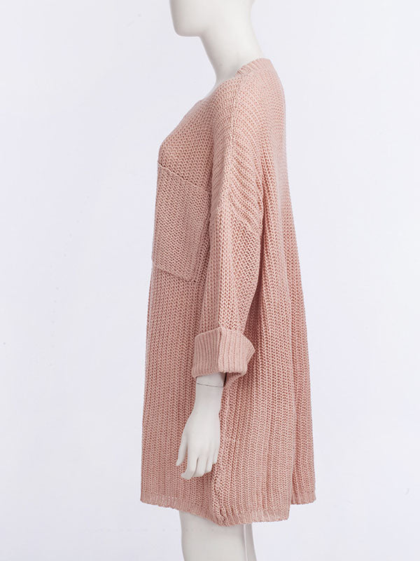 Loose Mid-length Knitted Sweater