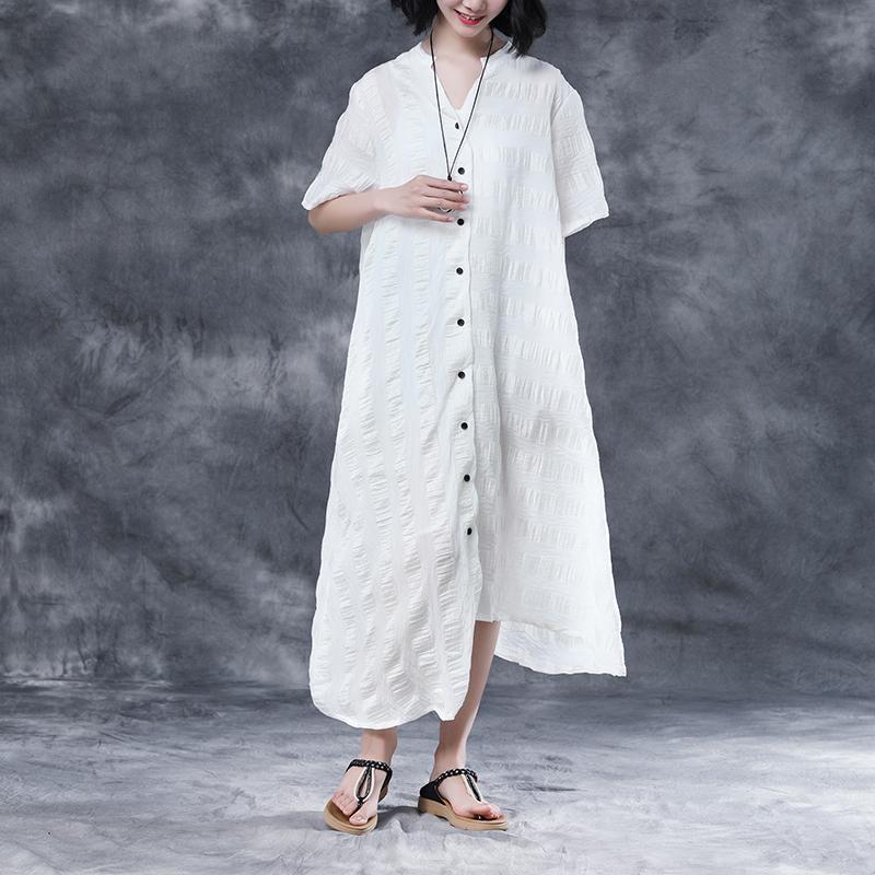 Summer Stripe Short  Sleeve Casual Dress