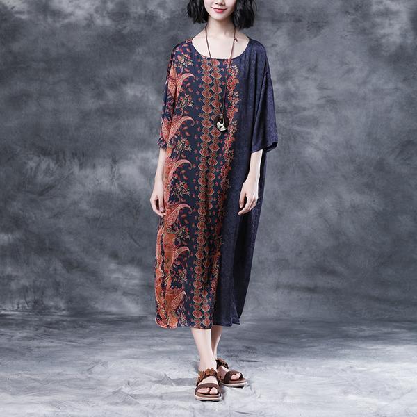 Summer Short Sleeve Floral Pocket Dress