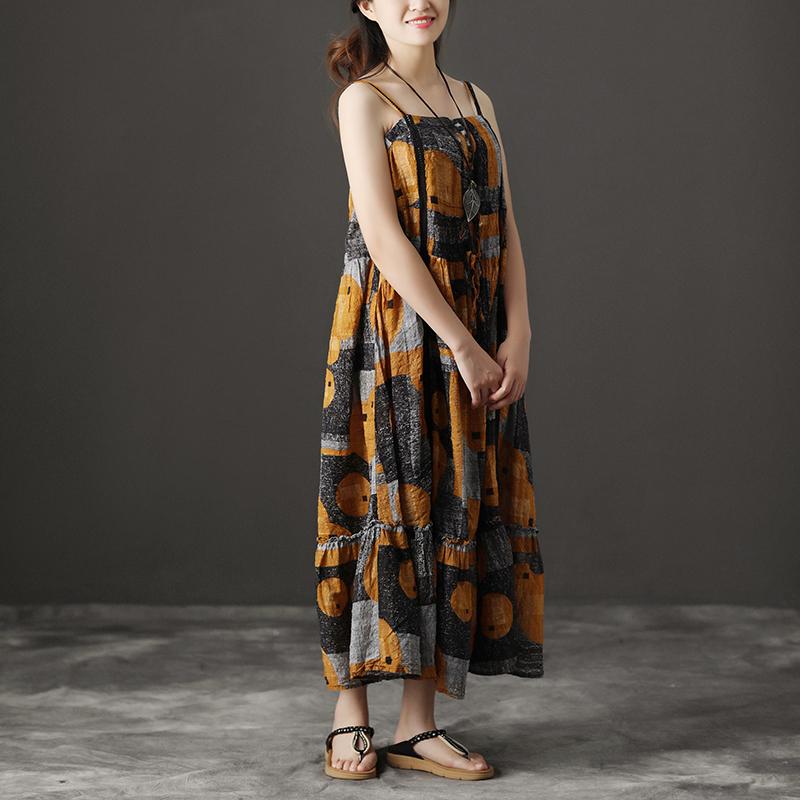 Retro Summer Lacing Suspender Dress