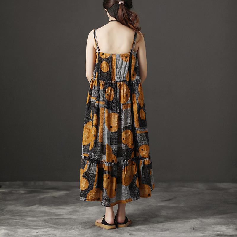 Retro Summer Lacing Suspender Dress