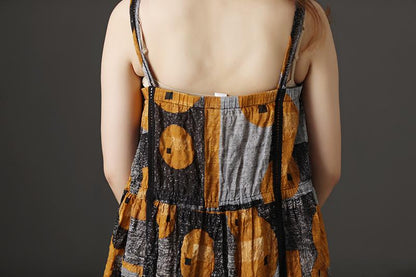 Retro Summer Lacing Suspender Dress