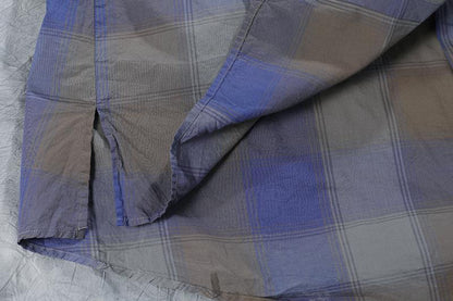 Plaid Casual Pockets Summer Half Sleeve Dress