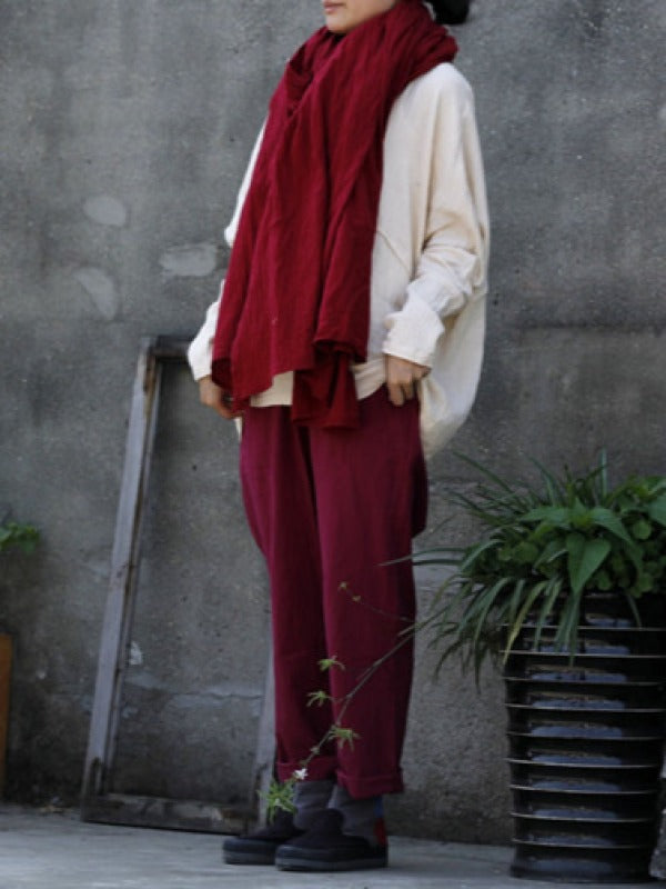 BIG COTTON SOLID LONG SHAWL