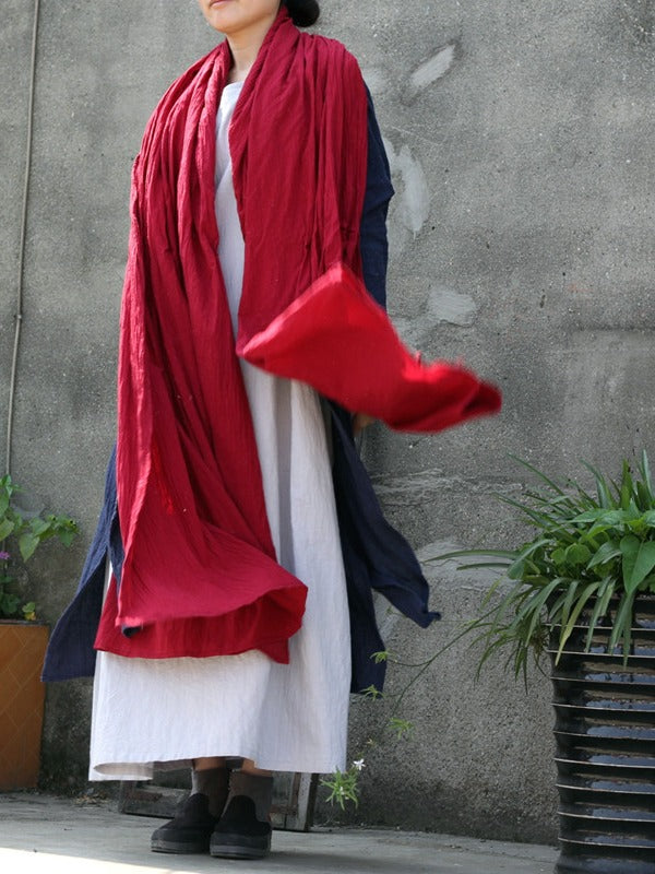 BIG COTTON SOLID LONG SHAWL