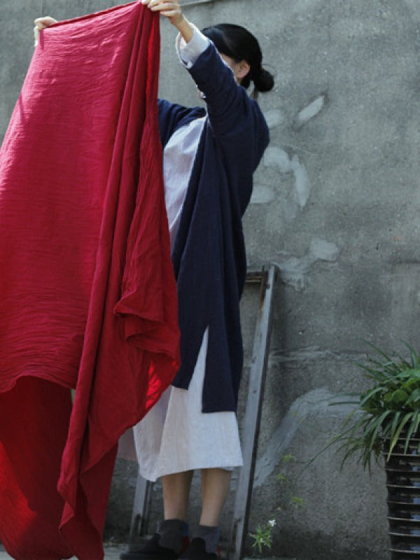 BIG COTTON SOLID LONG SHAWL