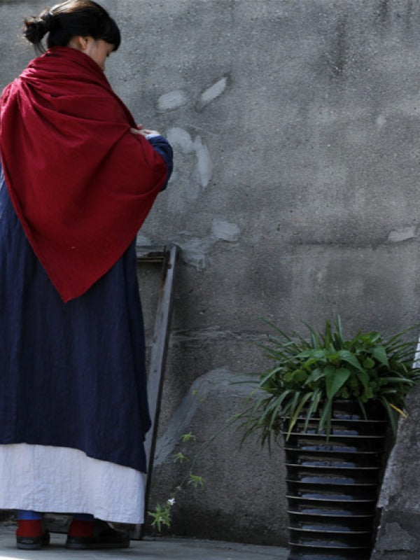 BIG COTTON SOLID LONG SHAWL