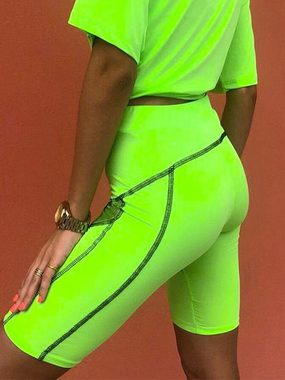 Wrap Mesh Yoga Shorts