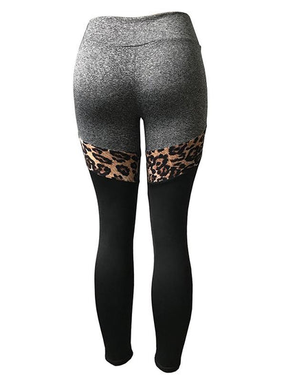 High Waist Patchwork Leggings