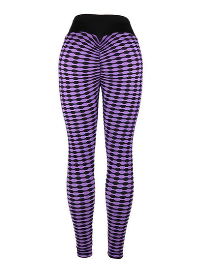 Striped High Waist Sports Leggings