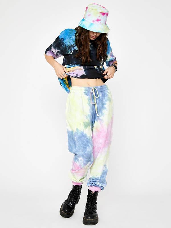 Casual Loose Tie-Dyed Pants