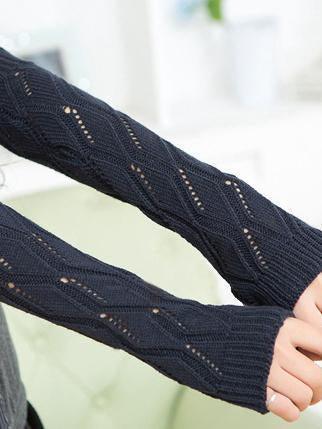Long Warmer Half-finger Wrist Gloves Accessories