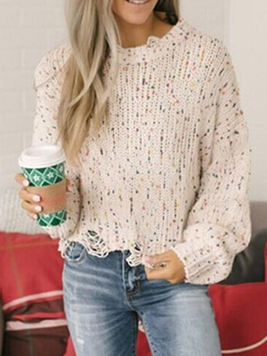 Fshion Long Sleeves Sweater Tops