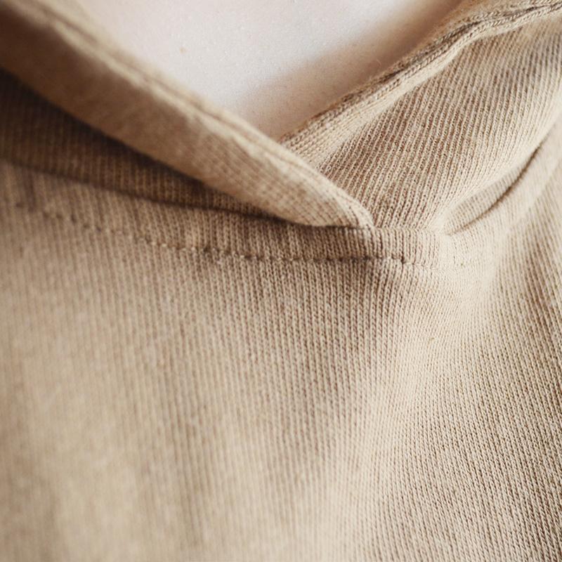 Cotton Print Loose Hooded Women Blouse