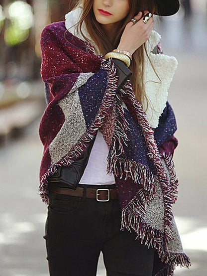 Pretty Raw Edges Cashmere Imitation Thick Scarf