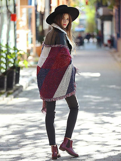 Pretty Raw Edges Cashmere Imitation Thick Scarf