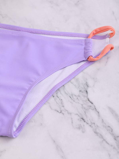 Sexy Bandage Backless Split-Joint Bikini Swimsuit