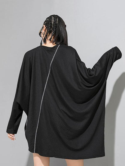 Loose Batwing Copped T-shirt