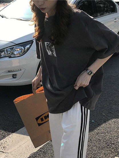 2019 New Loose Cool Chic Printed T-Shirt