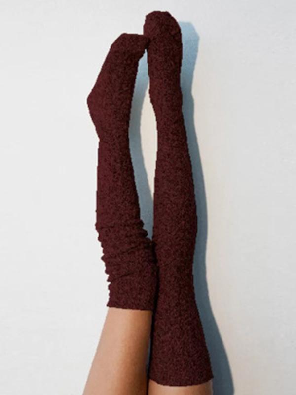 Knitting Over Knee-high 5 Colors Stocking