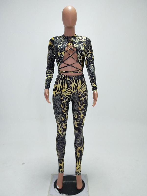 Sexy Printed Yoga Jumpsuits