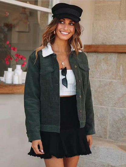 Long Sleeve Solid Colors Winter Coat Tops