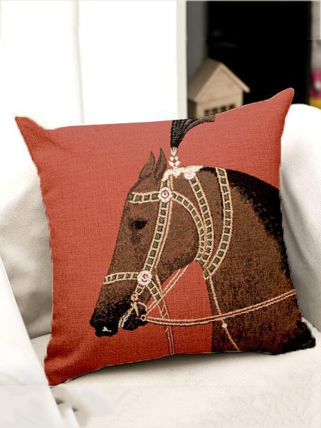 Bohemia Horse Throw Pillow Case Decoration Accessories
