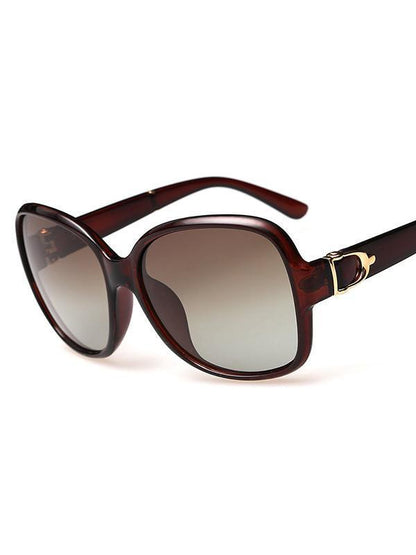 Classical Retro Ultra-violet Ray Intercepting Big Frame Sunglasses